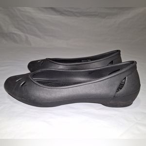 Iconic Crocs Comfort Women's Slip Shoes Black Size 7W